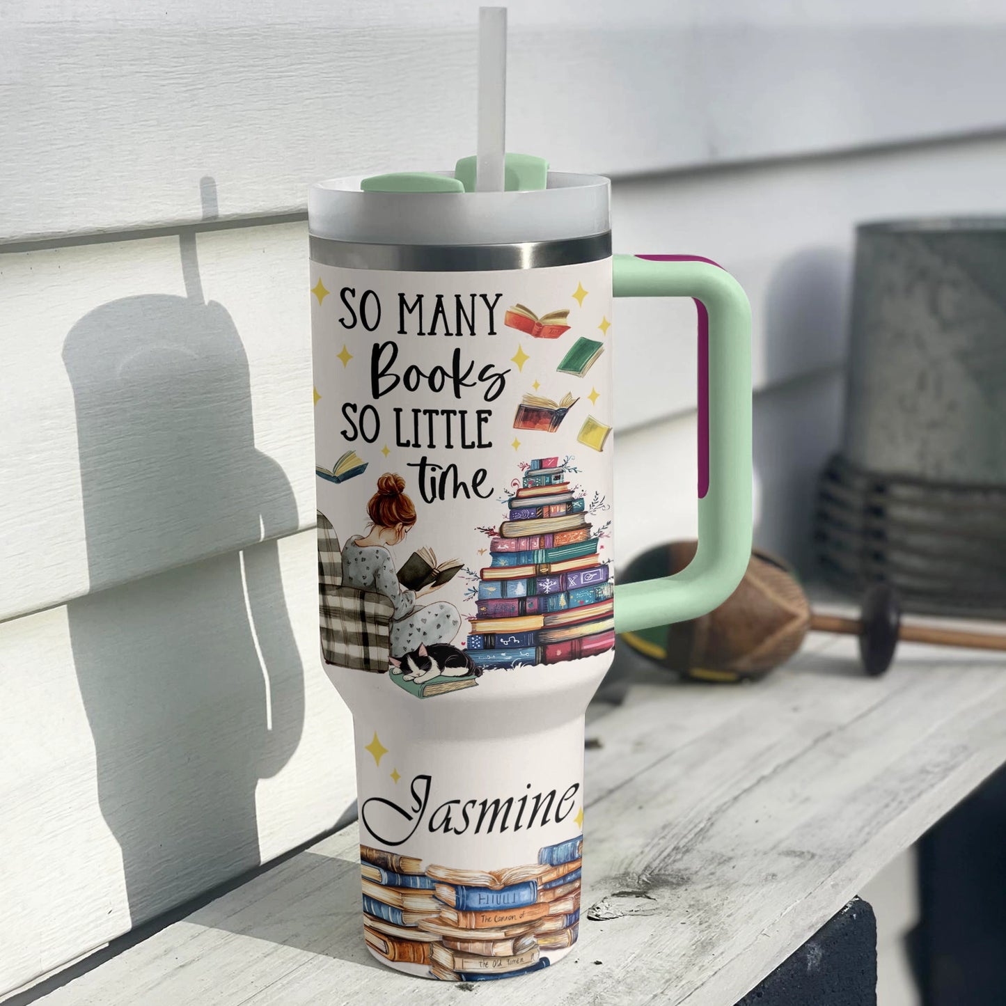 Shineful Tumbler So Many Books