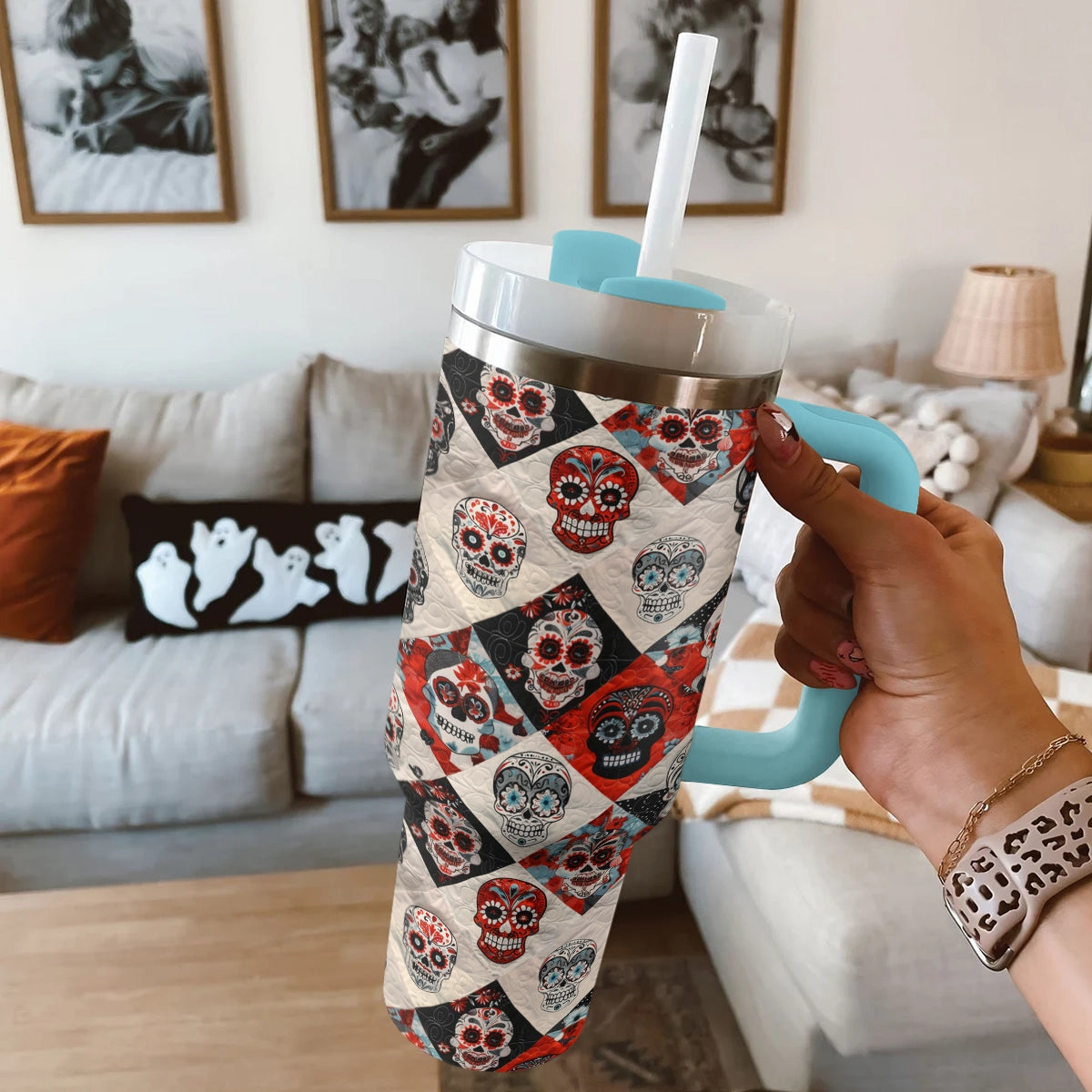 Shineful Tumbler Fiesta Skulls