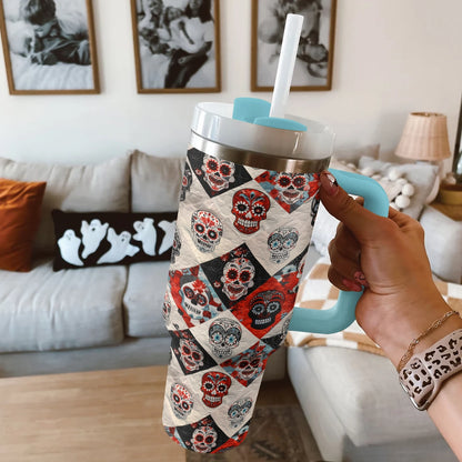 Shineful Tumbler Fiesta Skulls