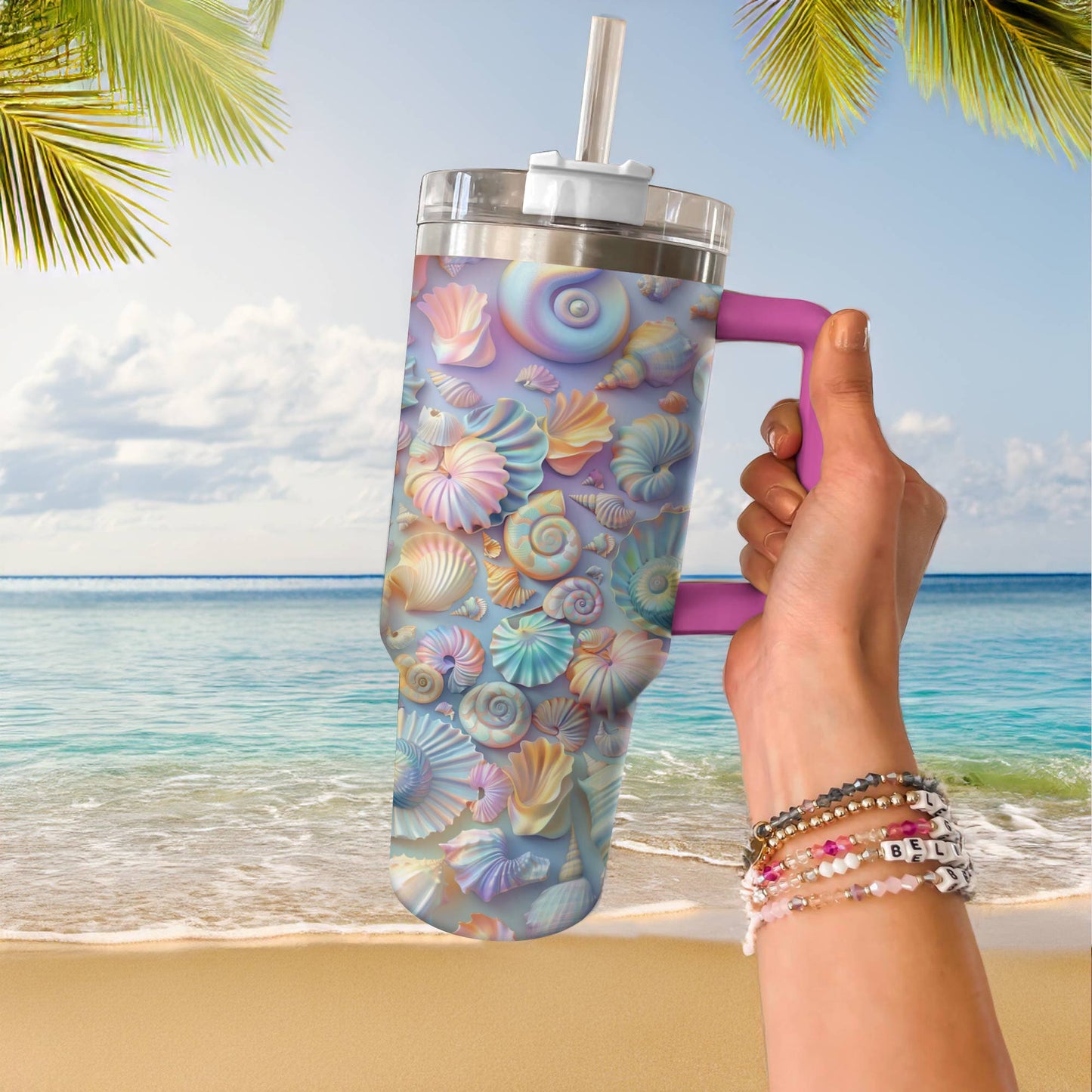 Shineful Tumbler Gorgeous Seashell 2