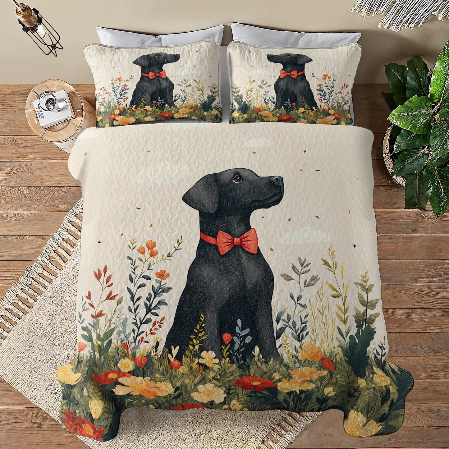 Shineful All Season Quilt 3-Piece Set - Labrador's Garden