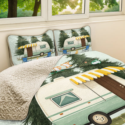 Shineful All Season Quilt 3-Piece Set - Cozy & Happy Campers