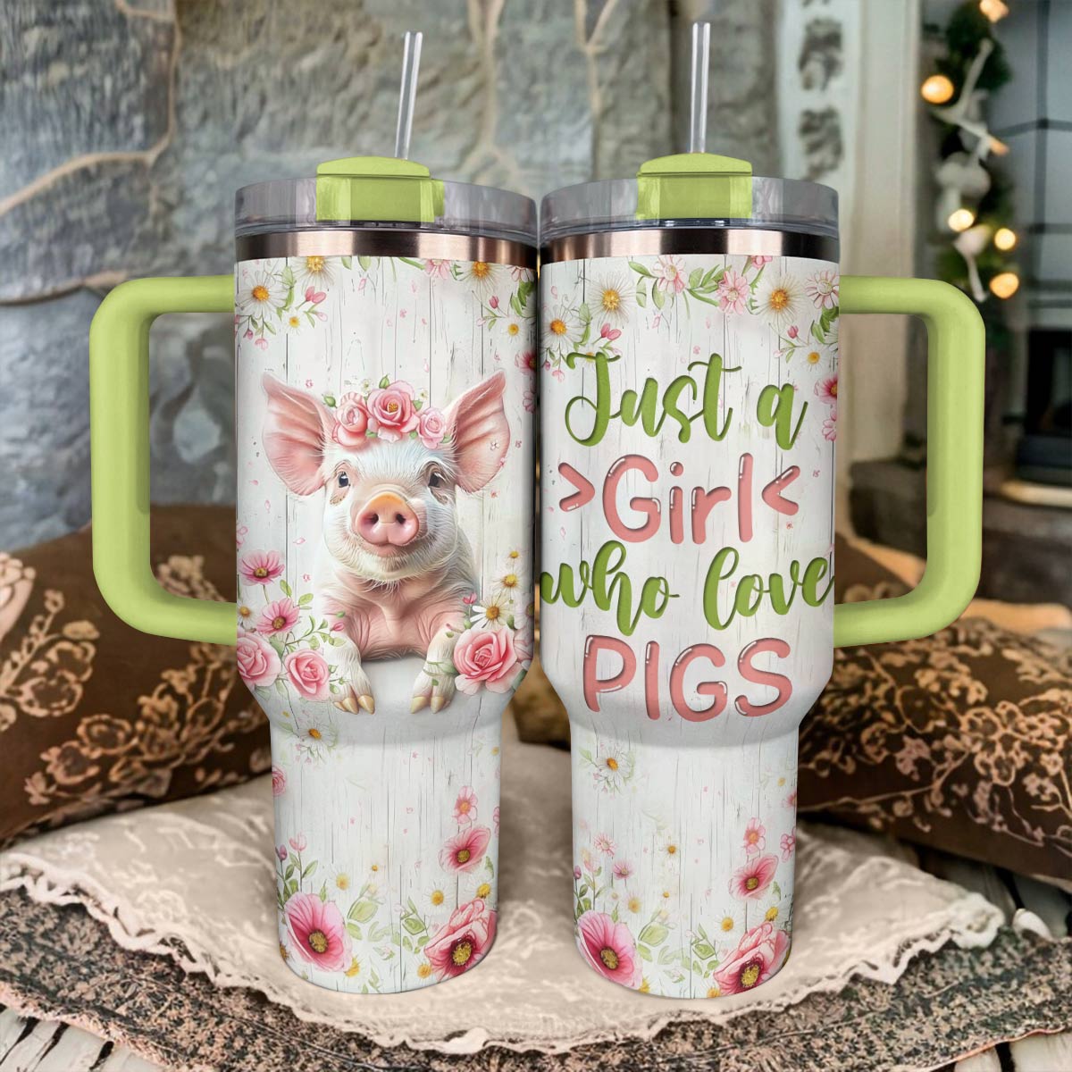 Shineful Tumbler Just A Girl Who Love Pigs