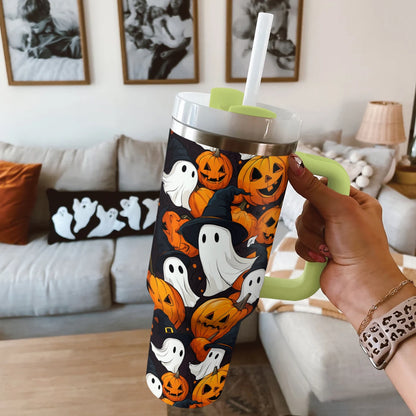 Shineful Tumbler Halloween  Pumpkin Ghosts