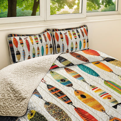 Shineful All Season Quilt 3-Piece Set Fishing Big Catch