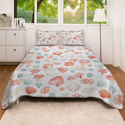 Shineful All Season Quilt 3-Piece Set Undersea Wonders