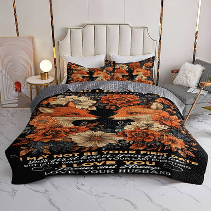 Shineful All Season Quilt 3-Piece Set Darling Fox Love
