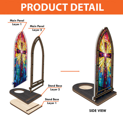 Shineful Suncatcher Candle Holder Cross of Light