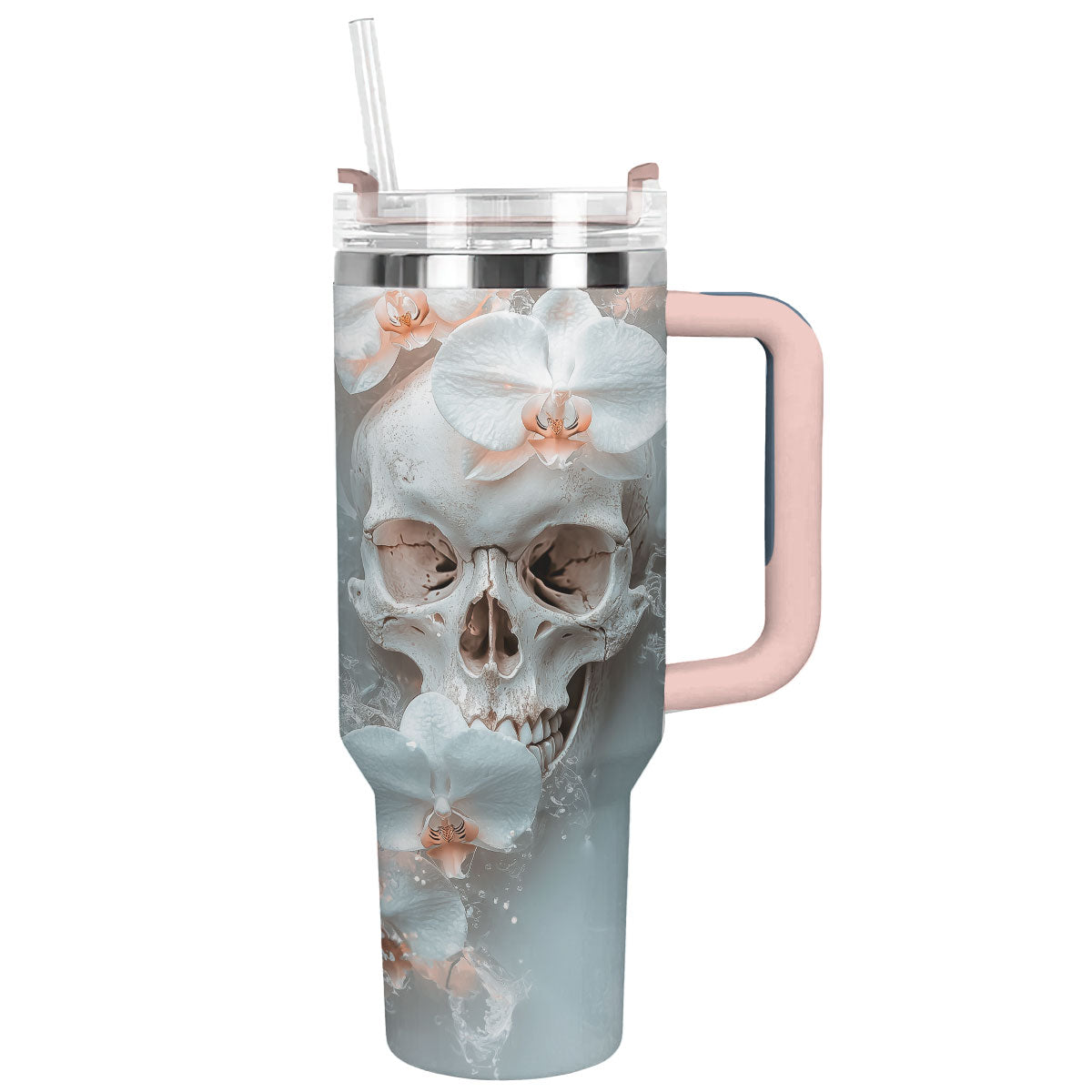 Shineful Tumbler - Ethereal Orchid Skull