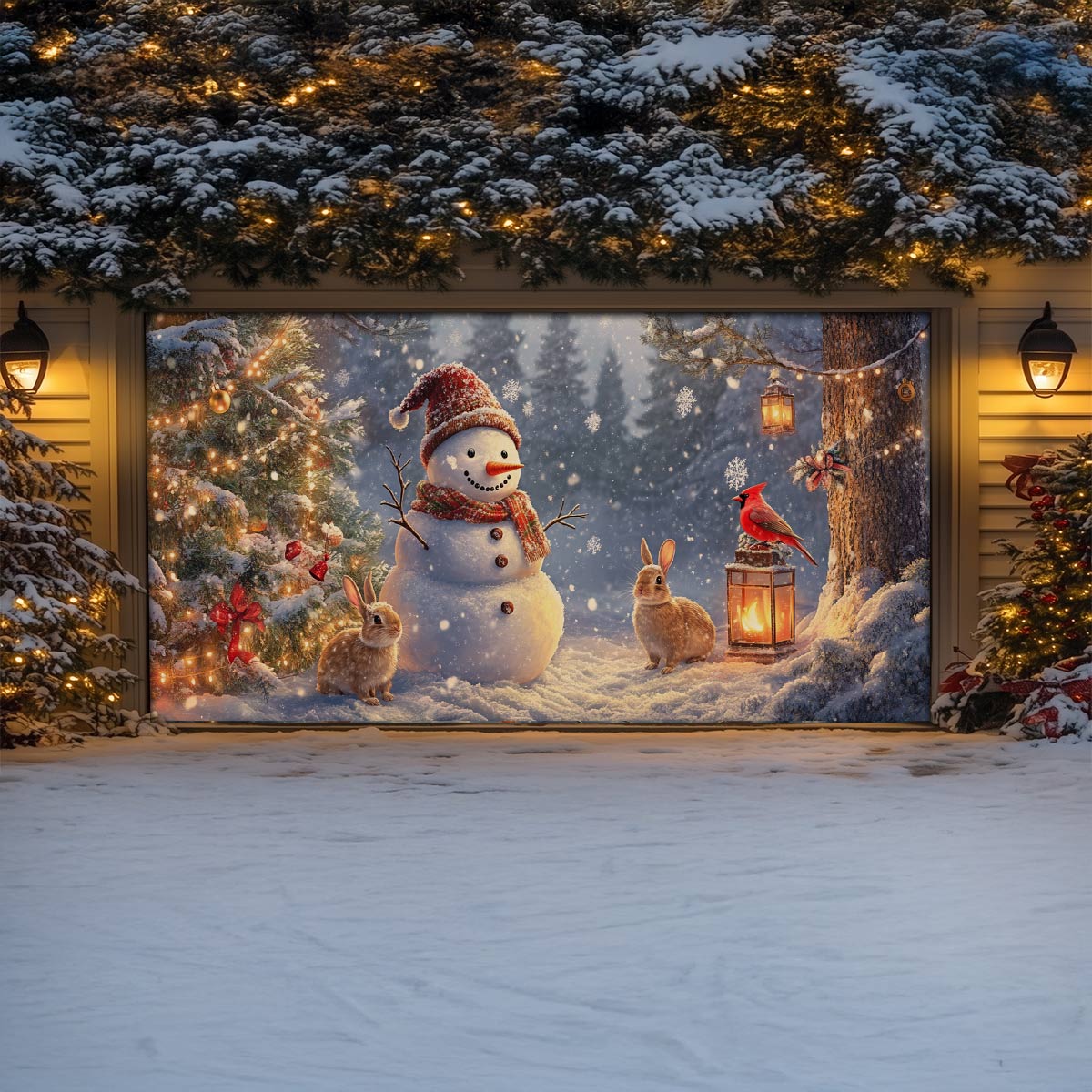 Shineful Garage Door Banner Decoration Christmas Eve Magic