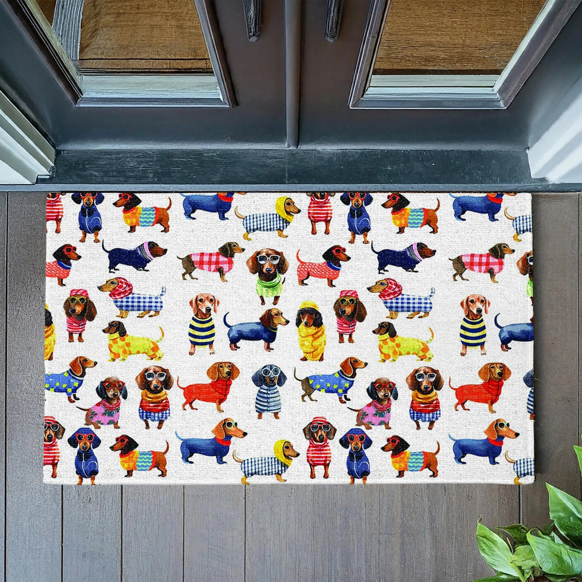 Shineful Ultra-Thin Non Skid Floor Mat, Kitchen Rugs Dachshund Amazing Stylish