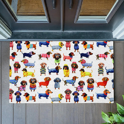 Shineful Ultra-Thin Non Skid Floor Mat, Kitchen Rugs Dachshund Amazing Stylish