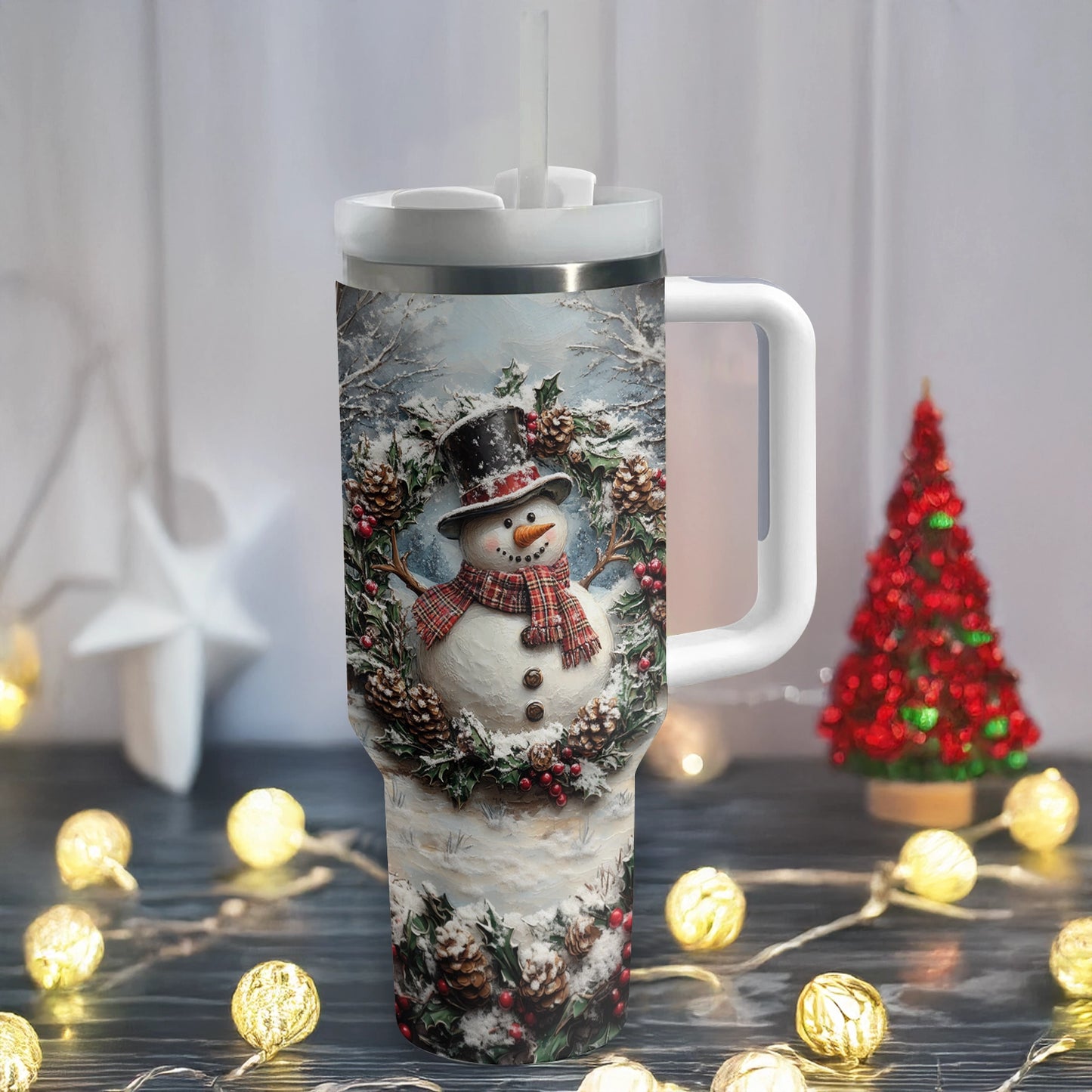 Shineful Tumbler Frosty Snowman Delight
