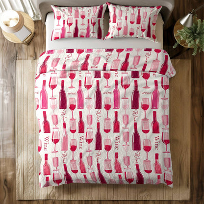 Shineful All Season Quilt 3-Piece Set Wine Dreams