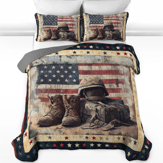 Shineful All Season Quilt 3-Piece Set - Honor & Valor