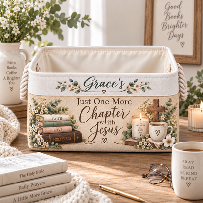 Shineful Personalized Faith Reading Basket