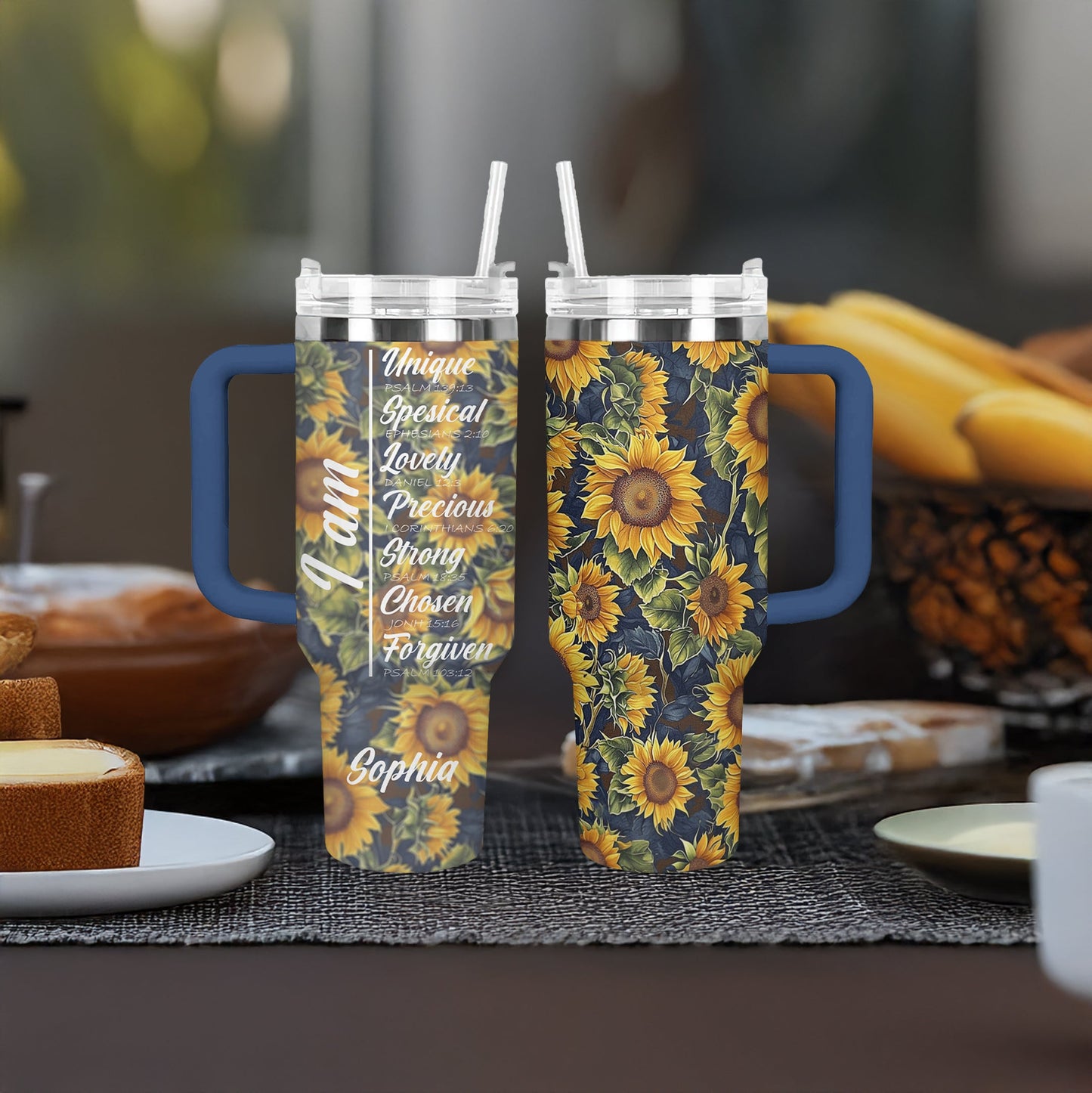 Shineful Personalized Tumbler Sunflower Affirmation