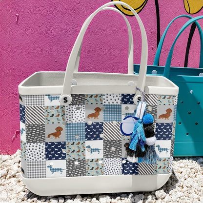 Shineful Beach Bag Dachshund Delight