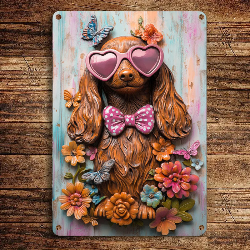 Shineful 2D Metal Sign Fancy Dachshund