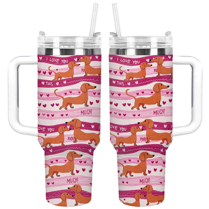 Shineful Tumbler Dachshund Puppy Love Forever