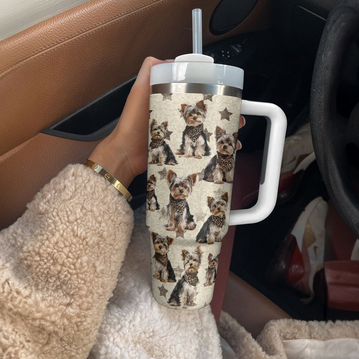 Shineful Tumbler Yorkie Star Charm