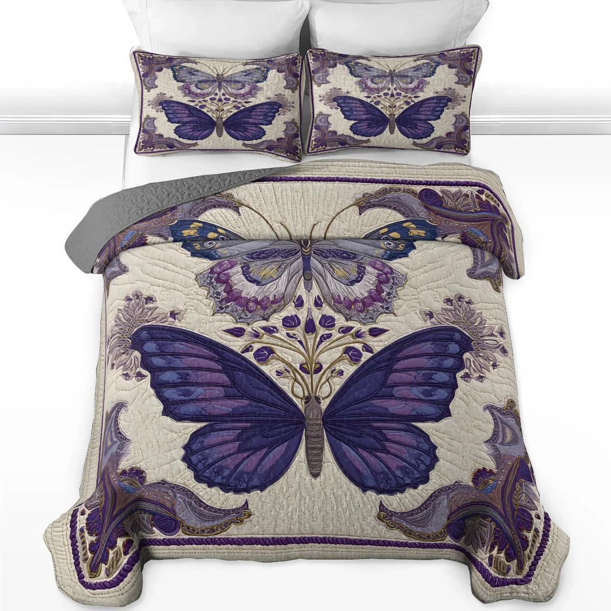 Shineful Quilt 3-Piece Set Enchanted Royal Wings
