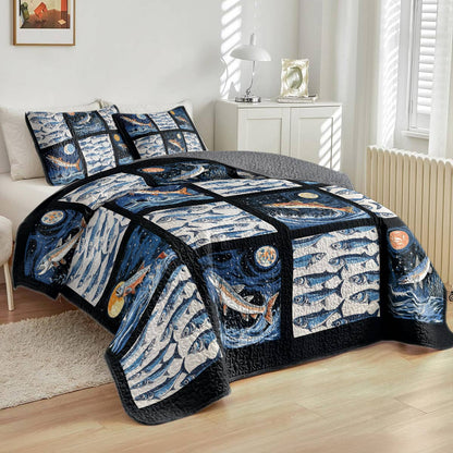 Shineful All Season Quilt 3-Piece Set Night Swim