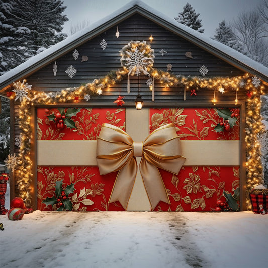 Shineful Garage Door Banner Decoration Festive Christmas Present