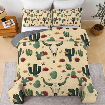 Shineful All Season Quilt 3-Piece Set Cowboy Cuddles