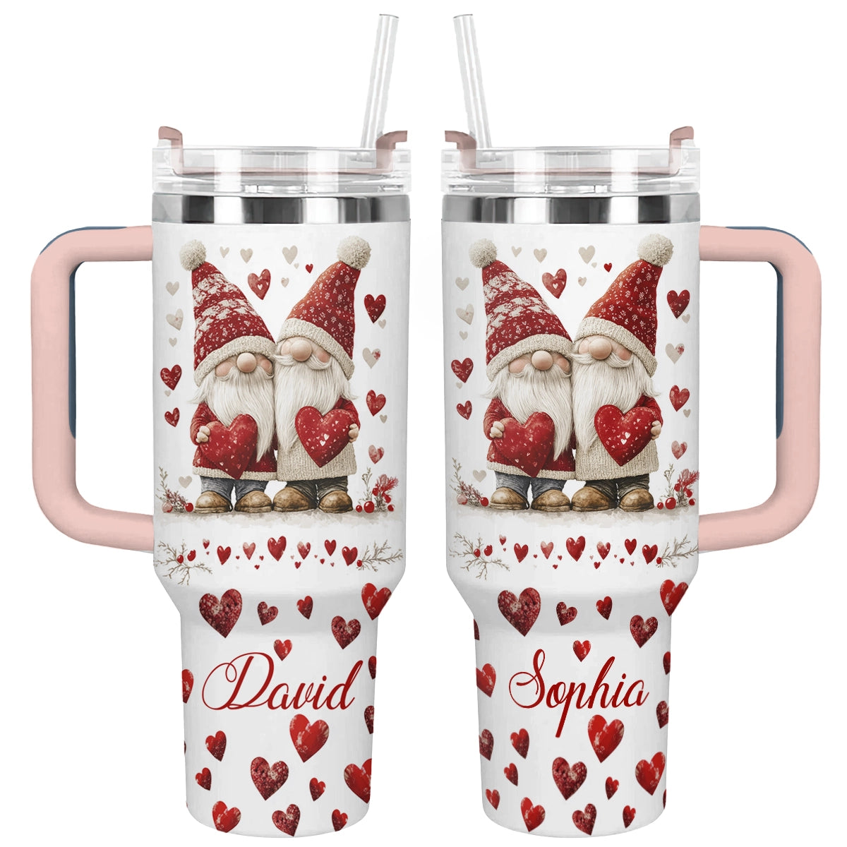 Shineful Tumbler Personalized Gnome Love