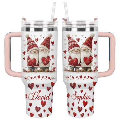 Shineful Tumbler Personalized Gnome Love