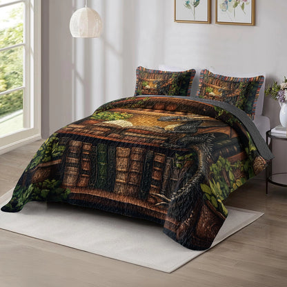 Shineful All Season Quilt 3-Piece Set - Dragon Scholar's Retreat