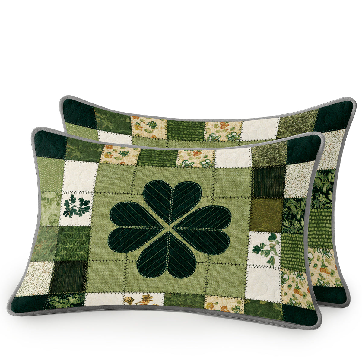 Shineful All Season Quilt 3-Piece Set Lucky Clover