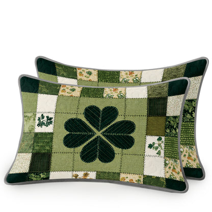 Shineful All Season Quilt 3-Piece Set Lucky Clover