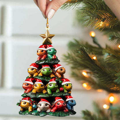 Shineful 2D Acrylic Ornament Turtle Tower Holiday