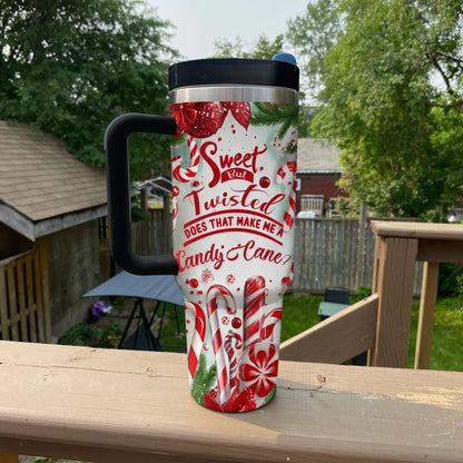 Shineful Glossy Tumbler Sweet Candy Cane Christmas