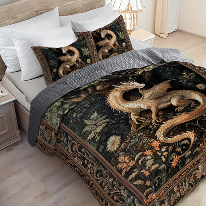 Shineful All Season Quilt 3-Piece Set - Dragon's Lair