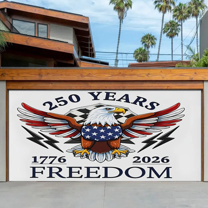 Shineful Garage Door Banner Decoration Born Free, Still Free