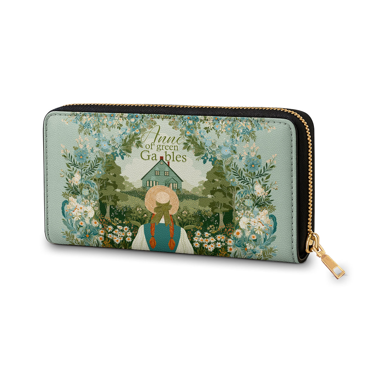 Shineful Leather Clutch Purse With Wristlet Strap Handle Anne’s Classic Cottage