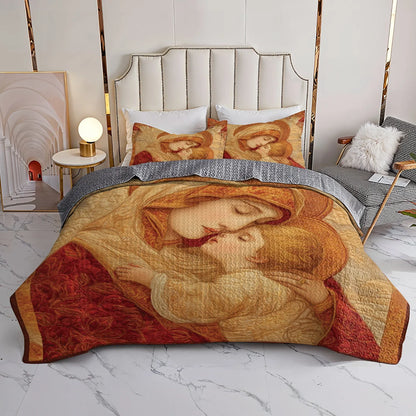 Shineful Quilt 3-Piece Set Sacred Kiss of the Mother