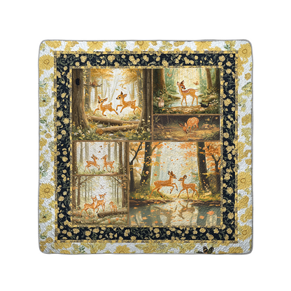 Shineful All Season Quilt 3-Piece Set Woodland Deer Dreams