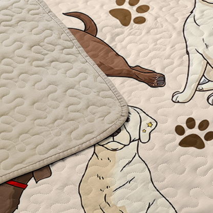 Shineful All Season Quilt 3-Piece Set - Labrador Fun Time