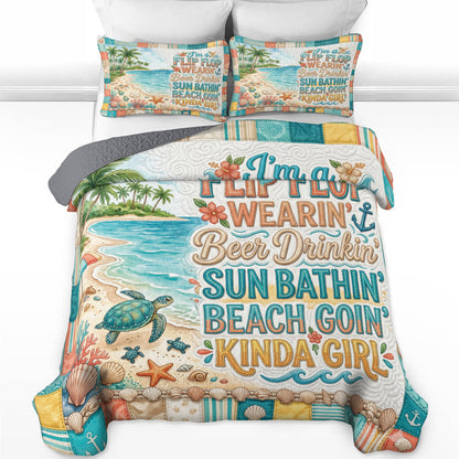 Shineful All Season Quilt 3-Piece Set Sunny Tide