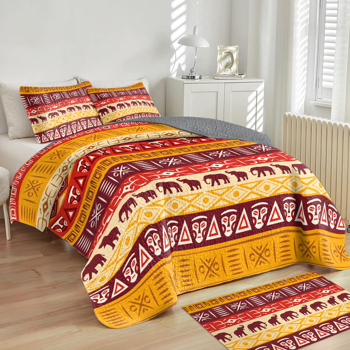 Shineful All Season Quilt 3-Piece Set Sunline Heritage