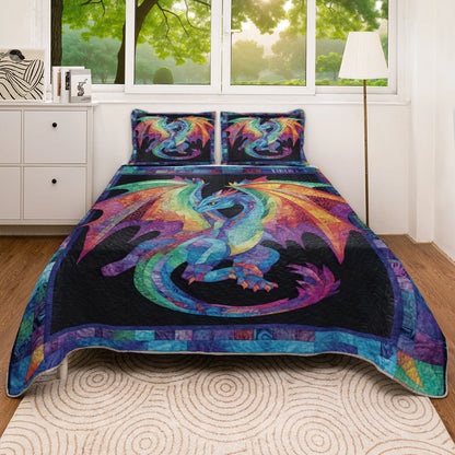 Shineful All Season Quilt 3-Piece Set - Celestial Dragon Dream