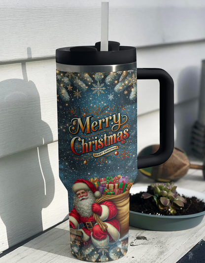 Shineful Tumbler Santa’s Nighttime Wonder