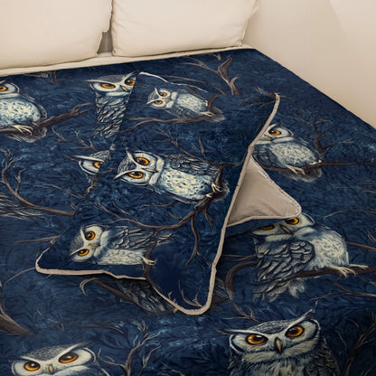 Shineful All Season Quilt 3-Piece Set Intelligent Wisdom Owl