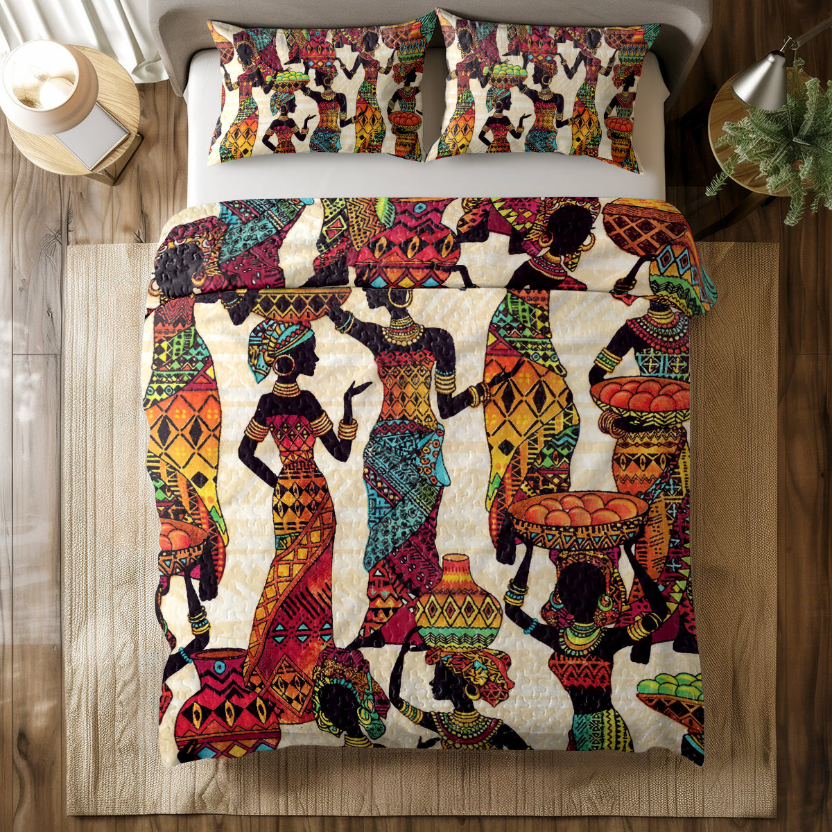 Shineful All Season Quilt 3-Piece Set Ancestral Rhythm