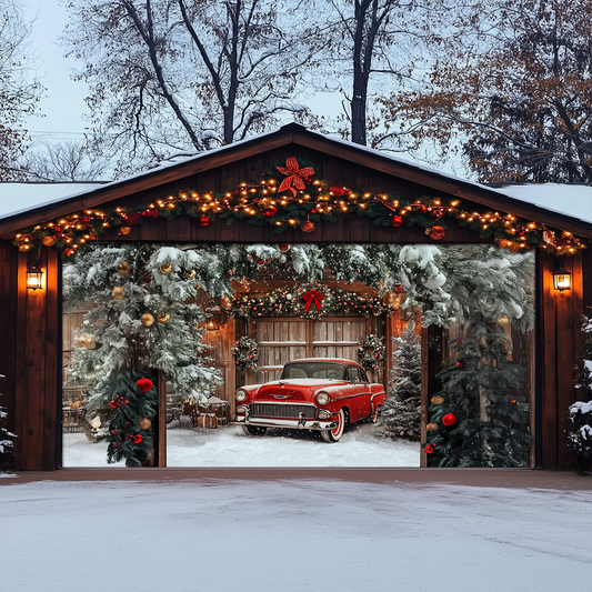 Shineful Garage Door Banner Decoration - Scarlet Drive