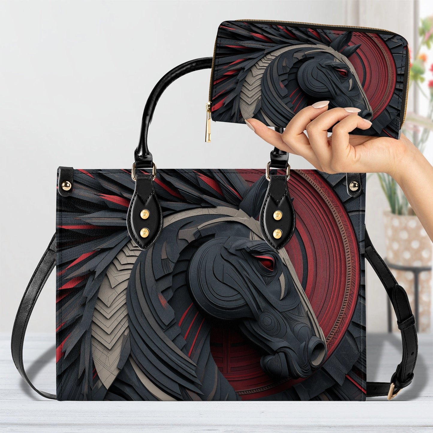 Shineful Leather Bag Obsidian Stallion Core